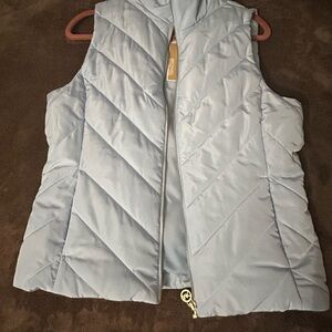 Michael Kors Sky Blue Quilted Vest